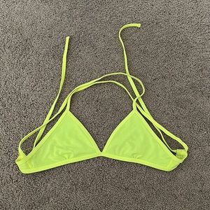 Jolyn Triangle Swim Top // Color: Neon Yellow // Size: MEDIUM